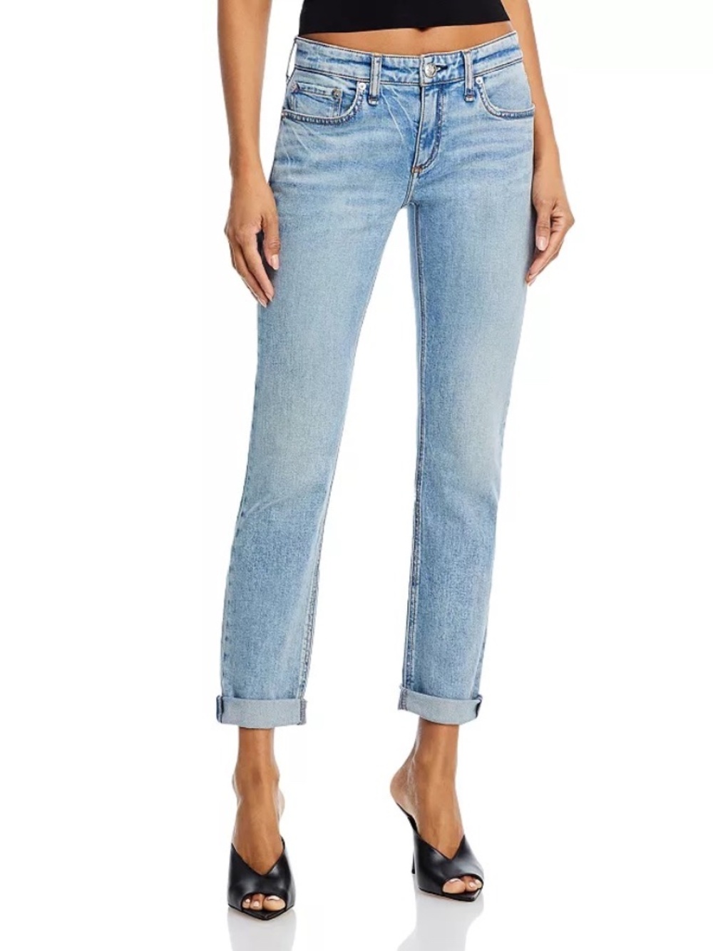 Rag and Bone Jeans Size 24 DRE Low-Rise Slim Boyfriend